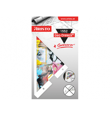 Geodreieck 16 cm mit Geosaver AR1552 mit Geosaver Motiv Crazy Eye