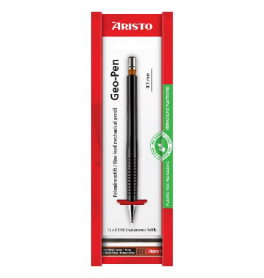 Druckbleistift Feinminenstift Geo-Pen 0.50 schwarz, AR85005EB, schwarz, 0,5mm, HB