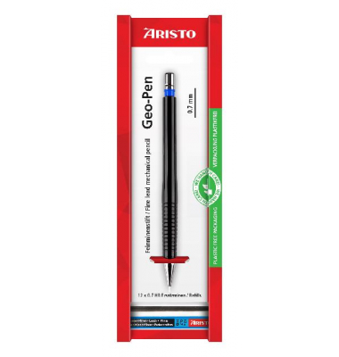 Feinminenstift Geo-Pen schwarz 0,7 Ersatzminen, Ecoblister