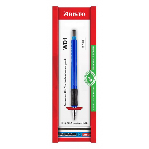 10 Stück Aristo Druckbleistift Feinminenstift WD1 0.70 blau, AR85107EB, Härte HB, 0,7mm, blau 9003182003693 Aristo