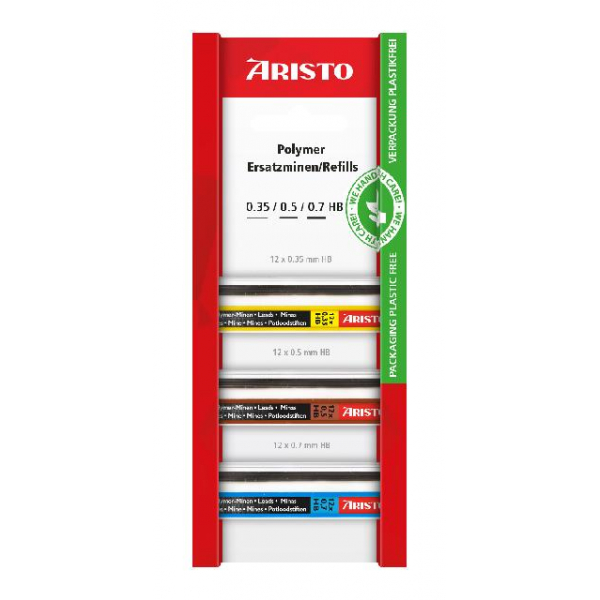 10 Stück Aristo Druckbleistiftminen, AR86933EB 9003182003785 Aristo