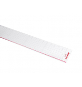 Schneidelineal 30 cm rote Schneidekante, glasklar