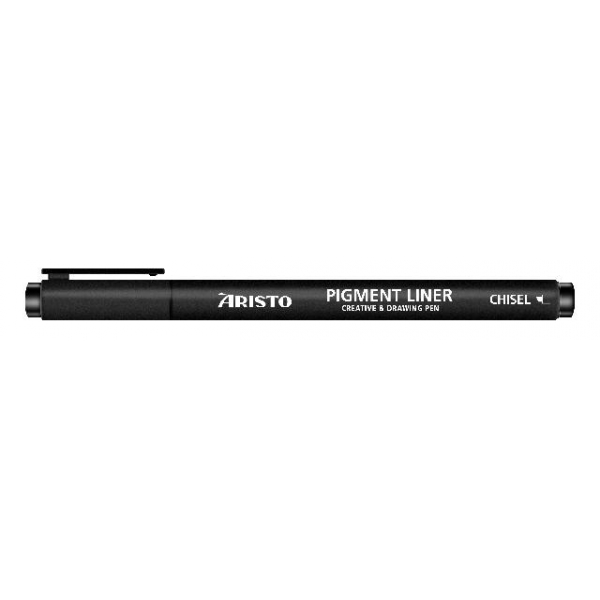 10 Stück Aristo Pigmentliner Creative&Draving, AR23522, schwarz (Schreibfarbe: schwarz), Rundspitze 9003182235223 Aristo