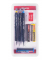 Druckbleistift-Set Feinminenstift Geo-Pen 3er Set schwarz, AR85010, H&auml;rte HB, 0,35mm+0,5mm+0,7mm, schwarz