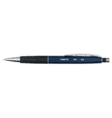 Druckbleistift Feinminenstift 3Fit 0,9, AR85309, metallic-blau, 0,9mm, HB
