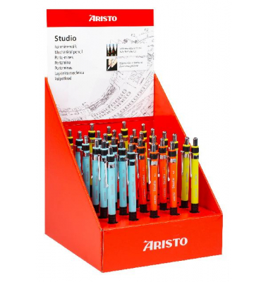 Feinminenstift Studio 30er Display 0,5 mm HB farbig sort.