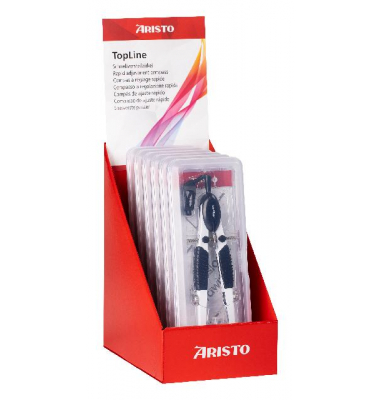 TopLine Schnellverstellzirkel mit Adapter, 6er Display, sortiert