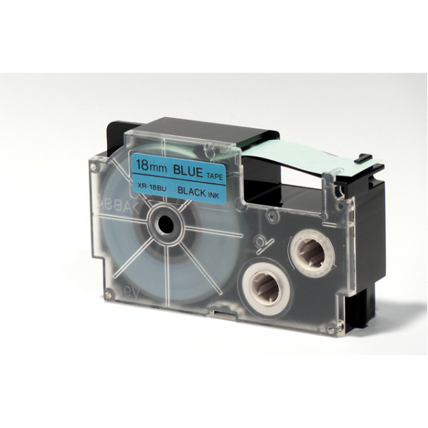 4971850117582 - CASIO XR-18BU1 - Schriftband 18 mm x 8 m schwarz  blau