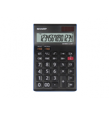 Anz. Tischrechner EL-145T-BL mit Steuerberechnung, GT-Funktion