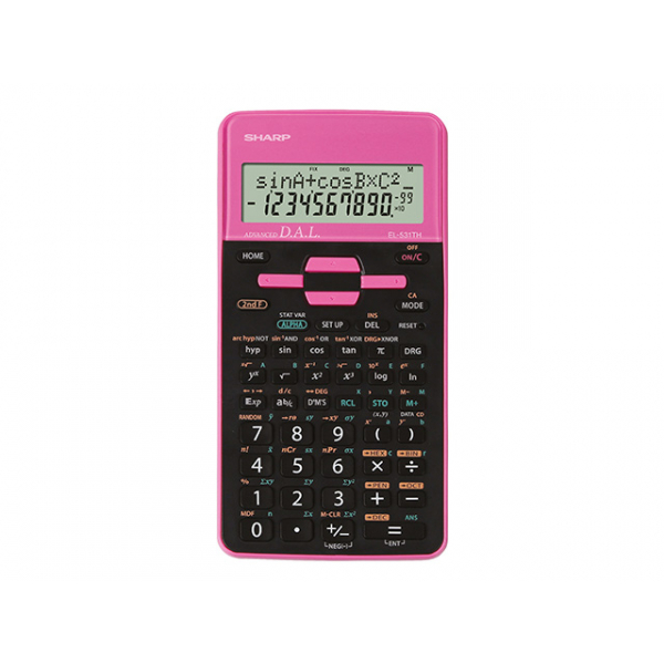 4974019939230 - Schulrechner EL-531 TH-PK 273 Funktionen Batterie Pink