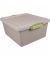 Aufbewahrungsbox Recycling Economie 17.5-NST-RDG, 17,5 Liter mit Deckel, außen 460x383x195mm, Polypropylen, 100 % recycelt taube