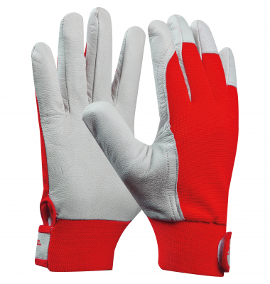 Arbeitshandschuhe ECO FIT, Leder, grau, Größe 9 / L