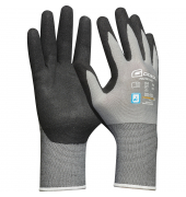 Arbeitshandschuhe MASTER FLEX, Nitril mit Sandy Finish, grau, Größe 8 / M