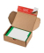 Versandkarton Modulbox 2 CP080.02 braun, bis DIN Porto-optimierten Maxibrief- & Postversand, Kleinteie und Geschenke, innen 140x