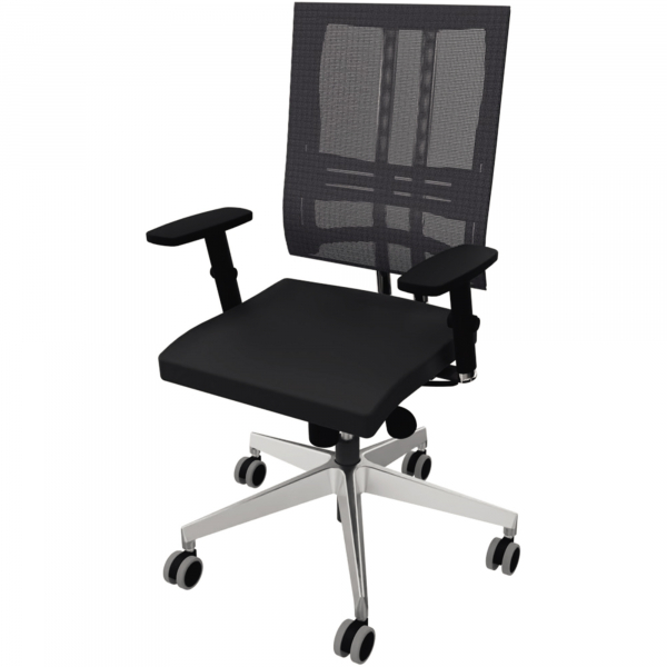 5901747086720 - Bürodrehstuhl Net-Motion schwarz mit Armlehnen bis 110kg 5901747086720 Nowy Styl