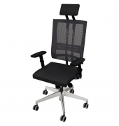 Bürodrehstuhl Net Motion Armlehne Kopfstütze alusw