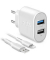Ladekabel mit Adapter weiß, 10 Watt