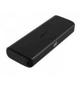 Powerbank POWERBOOM PM20PD, schwarz, 5000 mAh