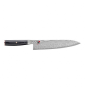 Kochmesser MIYABI 5000 FC-D silber, braun glatt, Klinge: 24,0 cm
