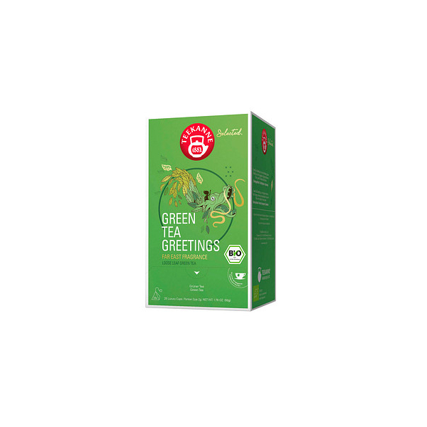 9001475084633 - Bio Luxury Cup Green Tea Greetings Bio-Tee 25 Portionen 9001475084633 TEEKANNE 109 Gramm