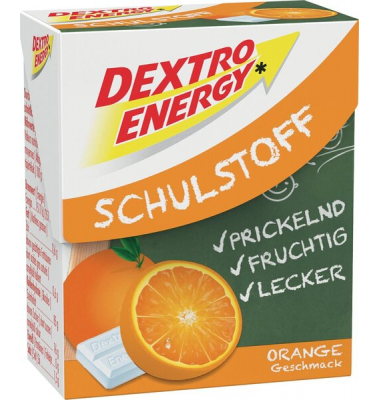 DEXTRO ENERGIE Schulstoff Orange Dextrosetäfelchen