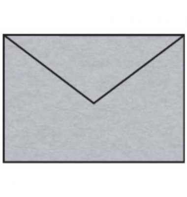 Designbriefumschlag Paperado 16400580, C6, nassklebend, 100g, silber