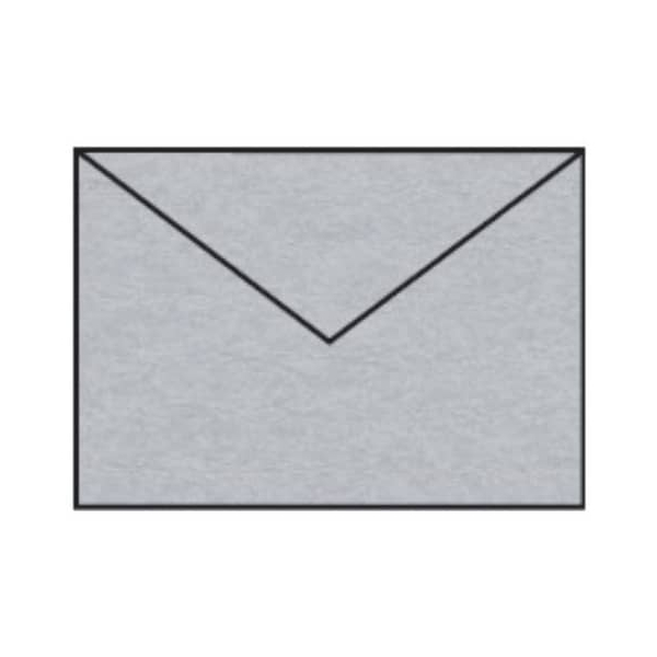 50 Stück Rössler Designbriefumschlag Paperado 16400580, C6, nassklebend, 100g, silber 4014969035634 Rössler