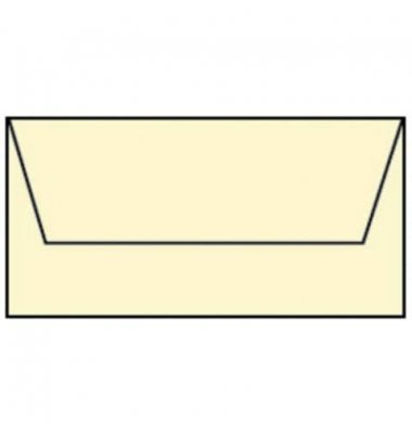 Designbriefumschlag Paperado 16400208, Din Lang, nassklebend, 100g, chamois gerippt