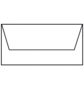 Designbriefumschlag Paperado 16400209, Din Lang, nassklebend, 100g, weiß