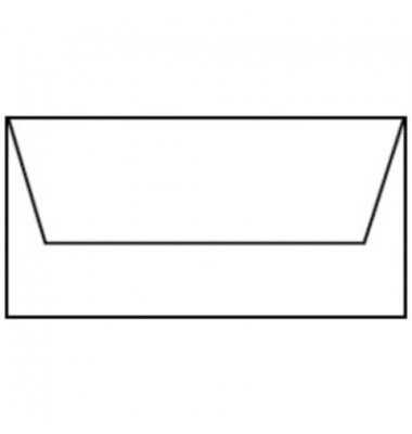 Designbriefumschlag Paperado 16400209, Din Lang, nassklebend, 100g, weiß