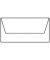 Designbriefumschlag Paperado 16400209, Din Lang, nassklebend, 100g, weiß
