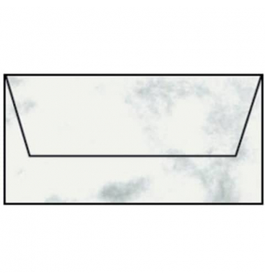 Briefumschlag 16400214 Din Lang ohne Fenster nassklebend 100g gerippte Oberfläche mit hellem Seidenfutter grau marmora