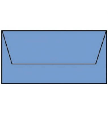 Designbriefumschlag Paperado 16400235, Din Lang, nassklebend, 100g, dunkelblau gerippt