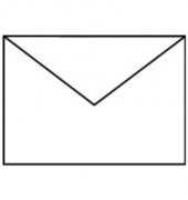 Designbriefumschlag Paperado 16400509, C6, nassklebend, 100g, weiß