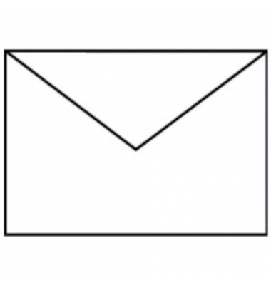 Designbriefumschlag Paperado 16400509, C6, nassklebend, 100g, weiß