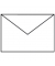 Designbriefumschlag Paperado 16400509, C6, nassklebend, 100g, weiß