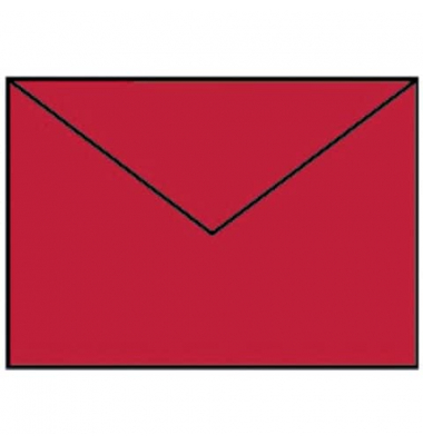 Designbriefumschlag Paperado 16400536, C6, nassklebend, 100g, rot matt