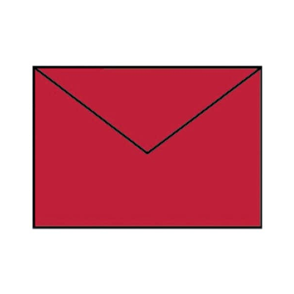 50 Stück Rössler Designbriefumschlag Paperado 16400536, C6, nassklebend, 100g, rot matt 4014969047897 Rössler