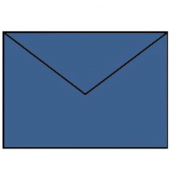 Designbriefumschlag Paperado 16400590, C6, nassklebend, 100g, jeans gerippt