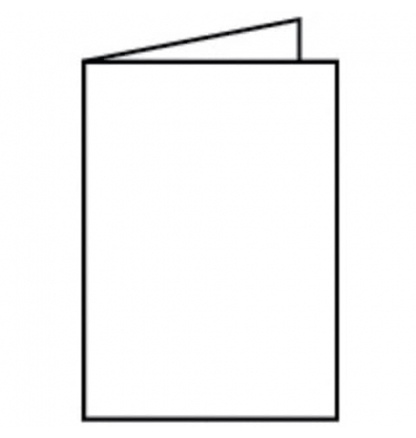Blanko-Gru&szlig;karten Faltkarte 16400609 A5 105mm x 148mm (BxH) 220g ohne wei&szlig;
