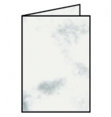 Blanko-Gru&szlig;karten Faltkarte 16400614 A5 105mm x 148mm (BxH) 220g ohne grau marmora