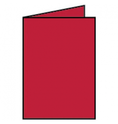 Blanko-Grußkarten Faltkarte 16400636 A5 105mm x 148mm (BxH) 220g rot