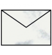 Designbriefumschlag Paperado 16400714, C7, nassklebend, 100g, grau marmora