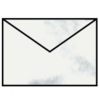 Designbriefumschlag Paperado 16400714, C7, nassklebend, 100g, grau marmora