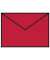 Designbriefumschlag Paperado 16400736, C7, nassklebend, 100g, rot