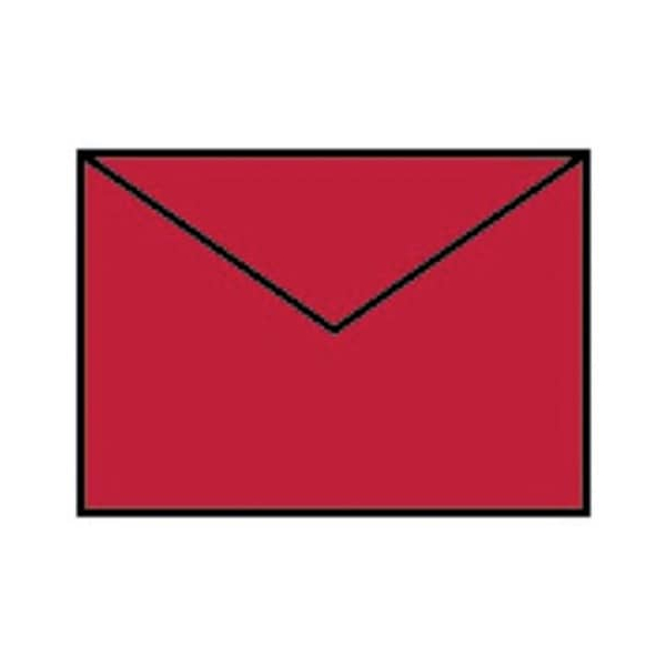 50 Stück Rössler Designbriefumschlag Paperado 16400736, C7, nassklebend, 100g, rot 4014969048689 Rössler