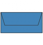 Designbriefumschlag Paperado 16400296, Din Lang, nassklebend, 100g, stahlblau gerippt