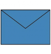 Designbriefumschlag Paperado 16400596, C6, nassklebend, 100g, stahblau gerippt