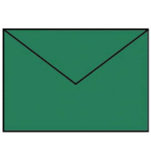 Designbriefumschlag Paperado 16400597, C6, nassklebend, 100g, tannengrün