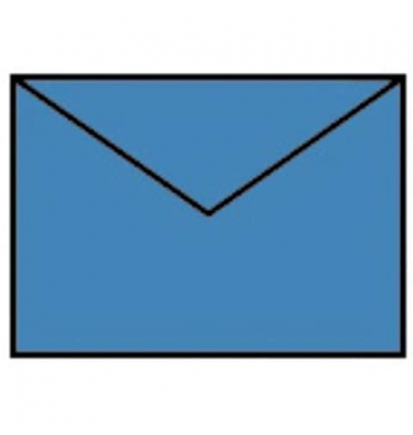 Designbriefumschlag Paperado 16400796, C7, nassklebend, 100g, stahlblau